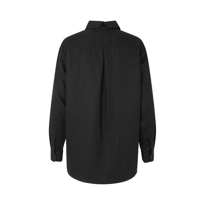 Sanne oversize tencel shirt black