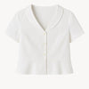 Saima GOTS organic cotton white shirt blouse