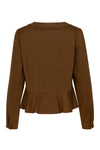 Safine shirt blouse Tencel brown