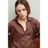 Sanne oversize tencel shirt brown