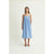Dagmy organic GOTS strap dress Delosca blue/white