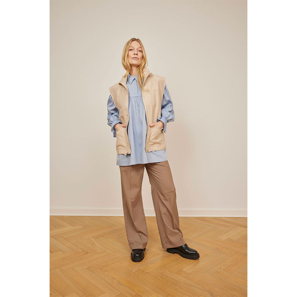 Saga shirt blouse oversize tencel shirt light blue