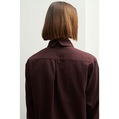 Sanne oversize organic cotton bordeaux