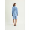 Sanne oversize shirt GOTS organic cotton Delosca blue/white