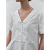 Saima GOTS organic cotton white shirt blouse