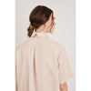 Signe oversize short sleeve Tencel shirt light beige