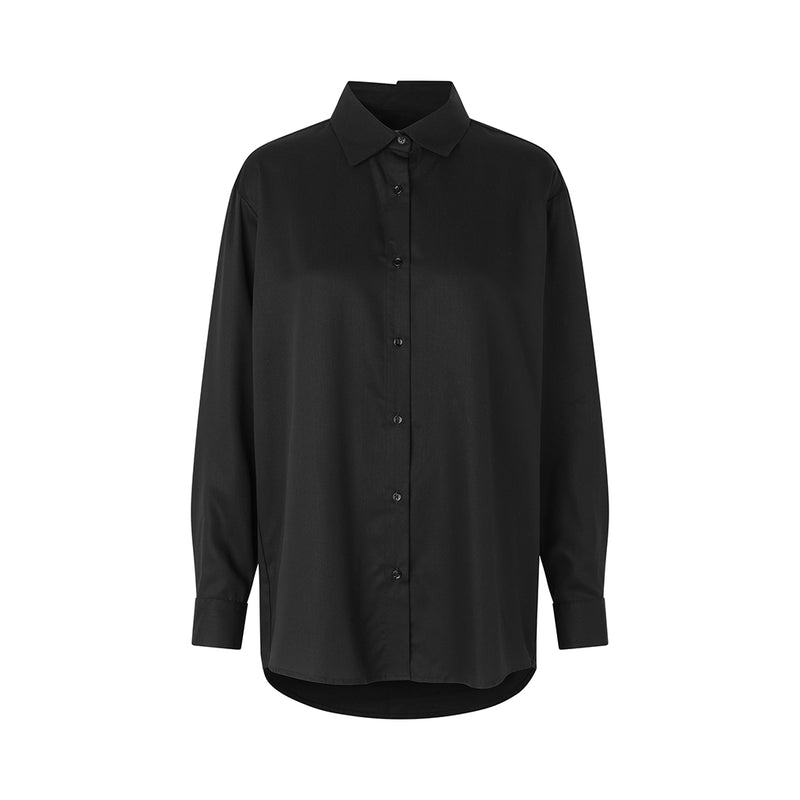 Sanne oversize tencel shirt black