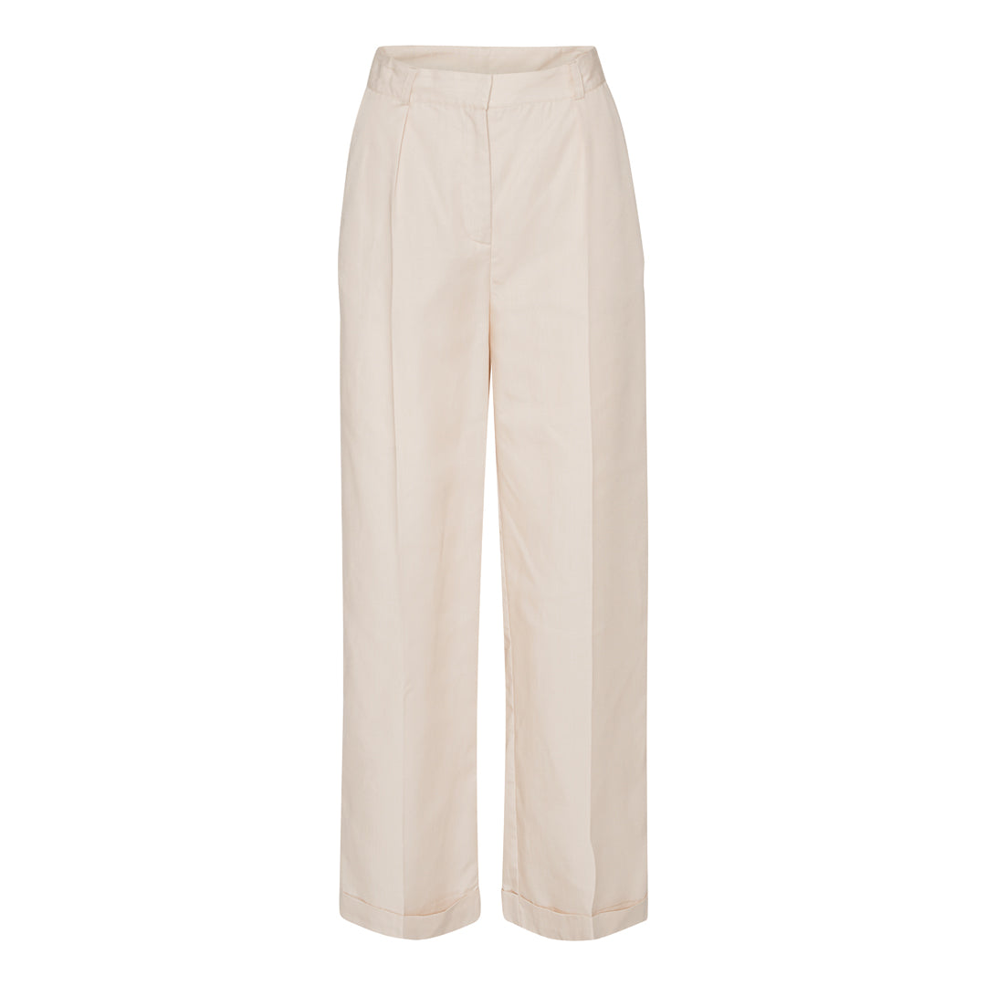 Peline light beige tencel pants