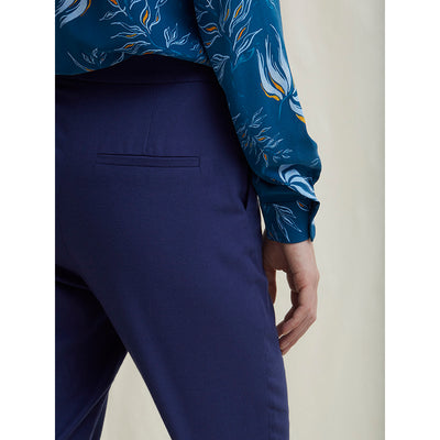 Schulz by Crowd silas silkebluse skjortebluse med manchet i print