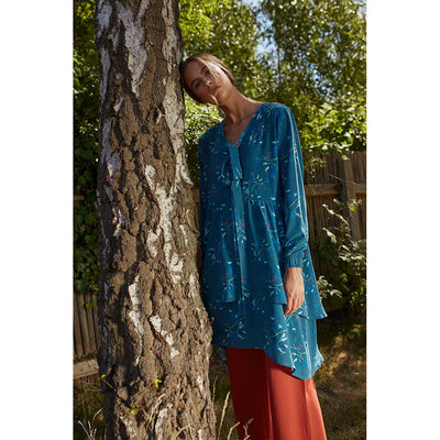 Darri silk dress floral