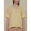 Schulz-by-crowd-sarah-shirtblouse-with-collar-tencel-yellow-beige-stripe