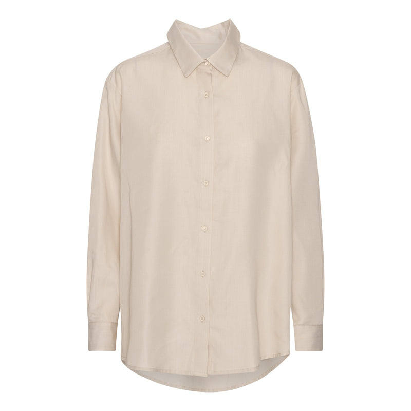 Sanne oversize Tencel shirt light beige