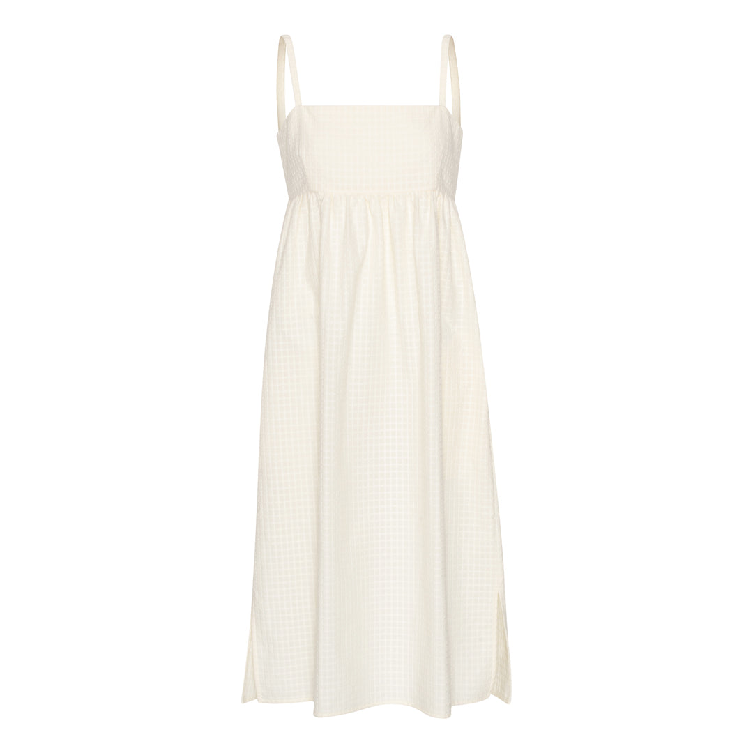 Dagmy organic GOTS strap dress Delosca off white